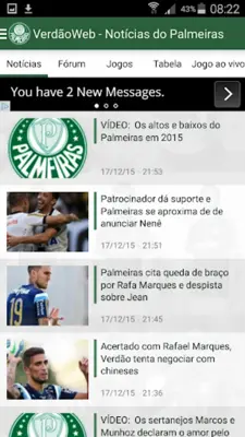 VerdãoWeb - Notícias do Palmei android App screenshot 1